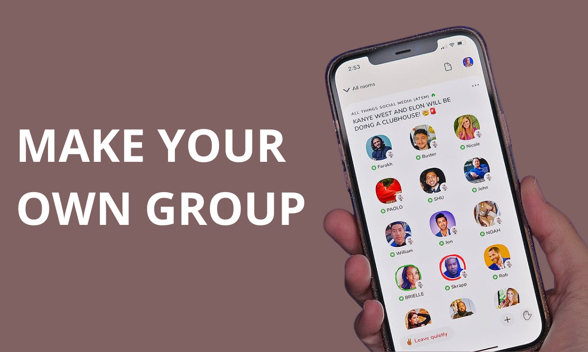 Clubhouse app: how to make your own group