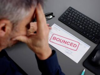  stressed person with bounced check